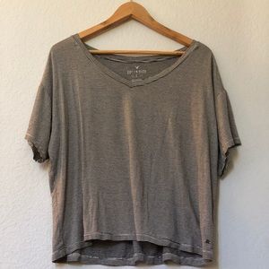 American Eagle striped crop top.